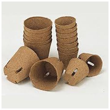VASI DI TORBA JIFFY per semina e trapianto Ø cm. 6 con slits - 52143/52141-/52142